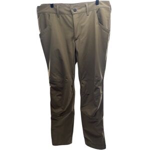 Quechua Hiking Pants Mens W36 L 34 Brown Cotton Decathlon